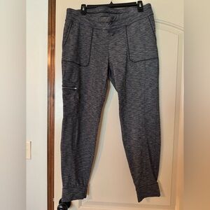 Athleta Heathered Gray Jogger Pants size L